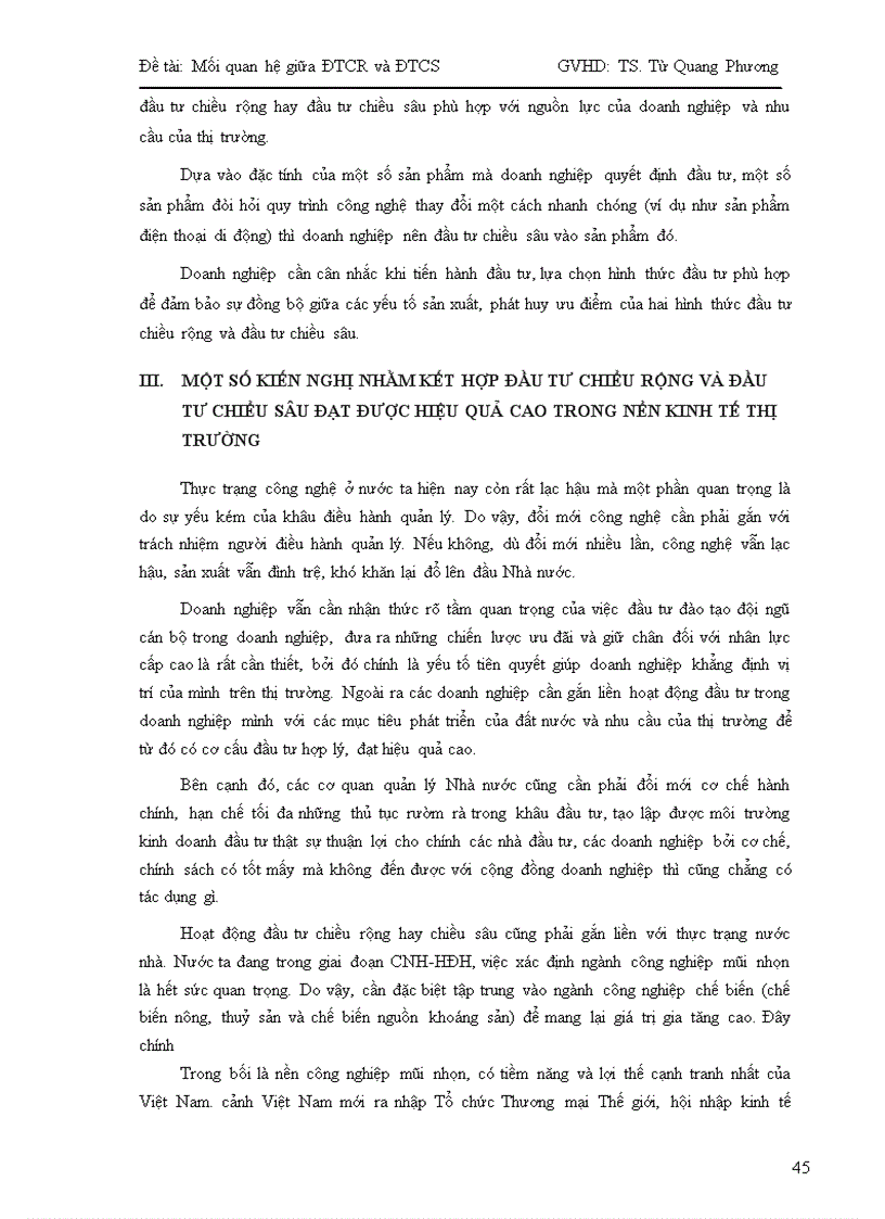 image for page Mối quan hệ giữa đầu tư chiều rộng và đầu tư chiều sâu