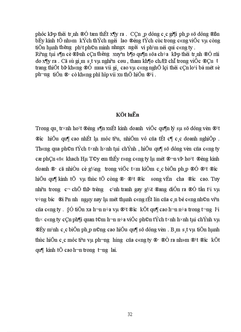 image for page Hiệu quả sử dụng vốn của công ty cổ phần ôtô khách Hà Tây .