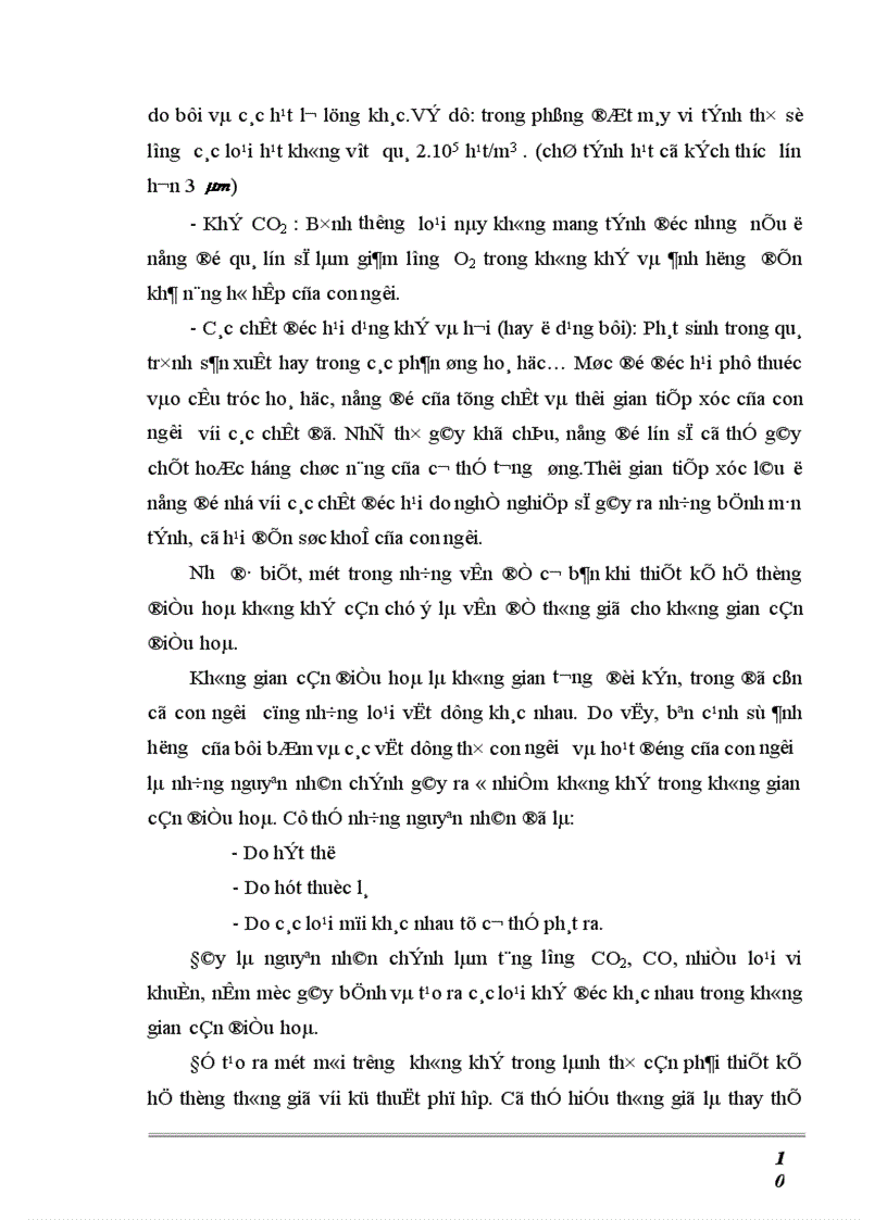 image for page Thiết kế hệ thống điều hoà không khí và bảo vệ môi trường không khí cho các phòng sạch của Trung tâm kỹ thuật Y tế cao cấp
