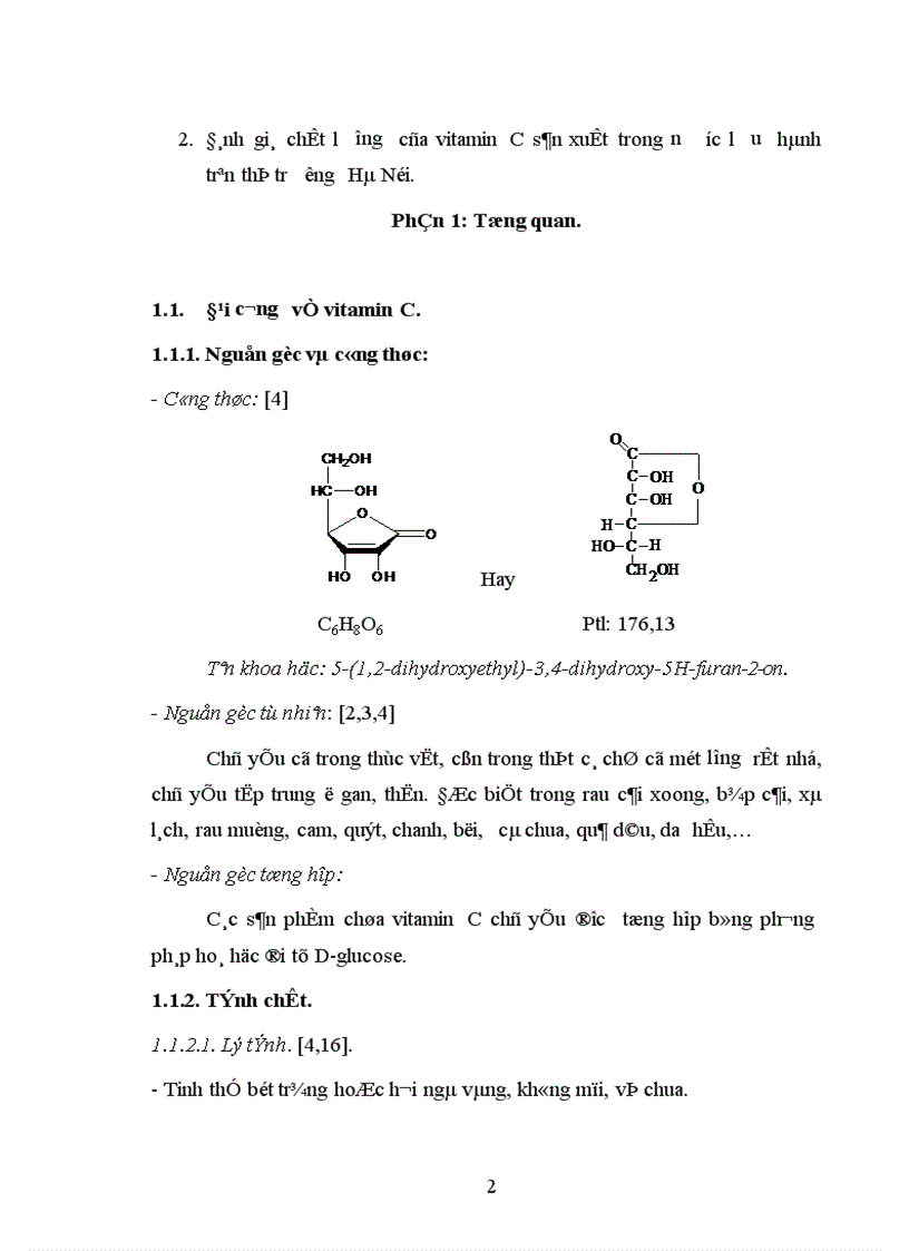 image for page Đánh giá chất lưượng một số chế phẩm chứa vitamin C sản xuất trong nước lưu hành trên thị trường Hà Nội