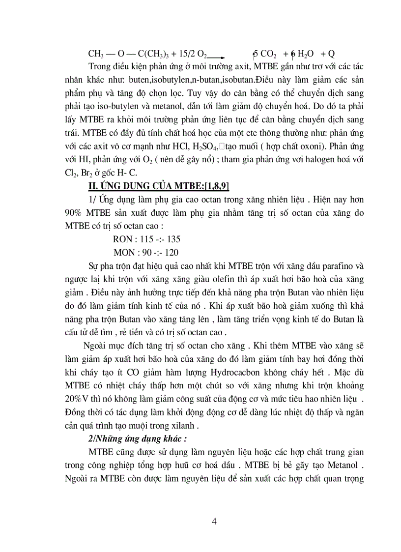 image for page Thiết kế phân xưởng sản xuất MTBE từ isobutan