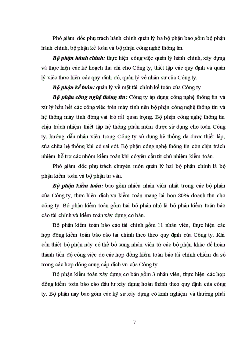 image for page Công ty trách nhiệm hữu hạn kiểm toán và tư vấn Tài chính Việt Nam được đánh giá cao về cách tổ chức quản lý và lập kế hoạch thực hiện kiểm toán.