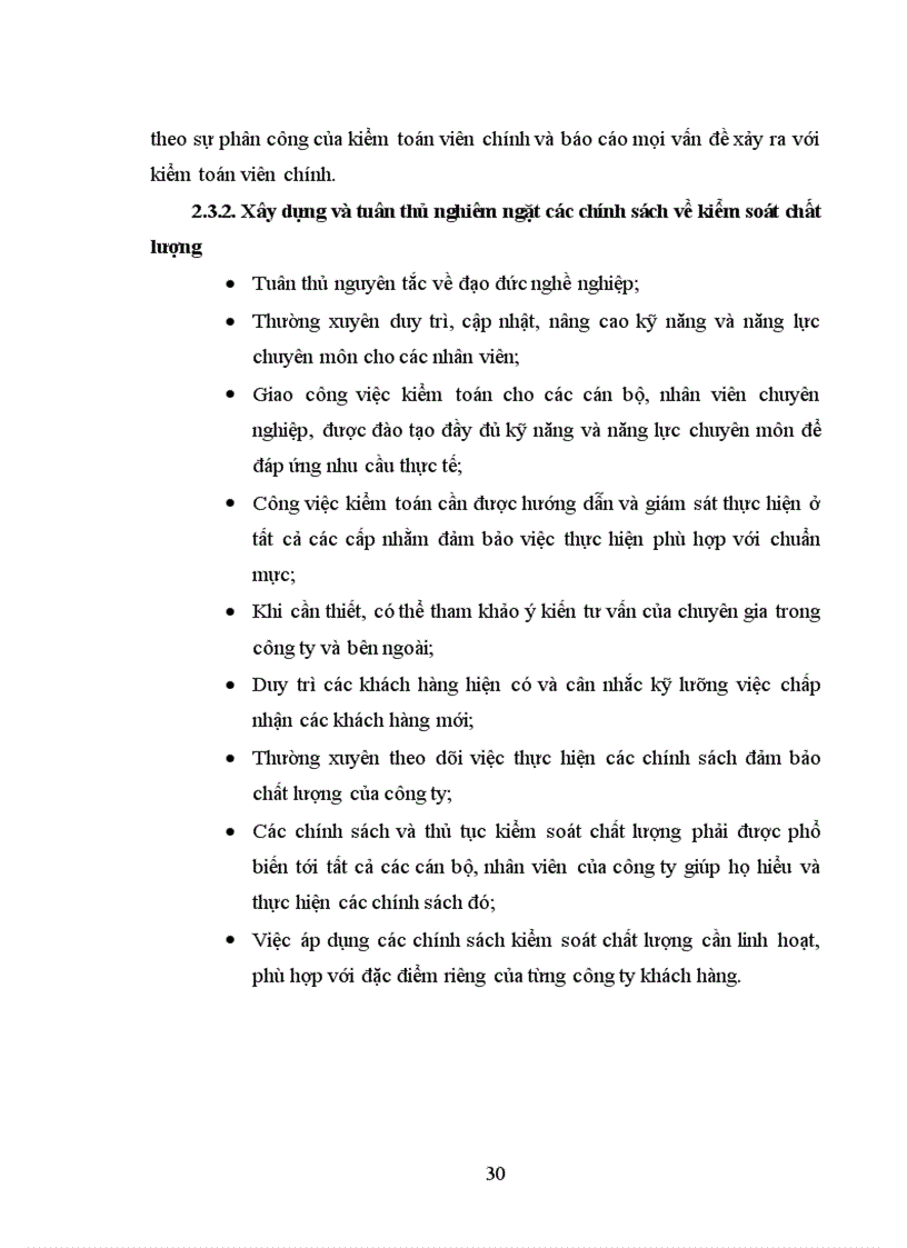 image for page Công ty trách nhiệm hữu hạn kiểm toán và tư vấn Tài chính Việt Nam được đánh giá cao về cách tổ chức quản lý và lập kế hoạch thực hiện kiểm toán.