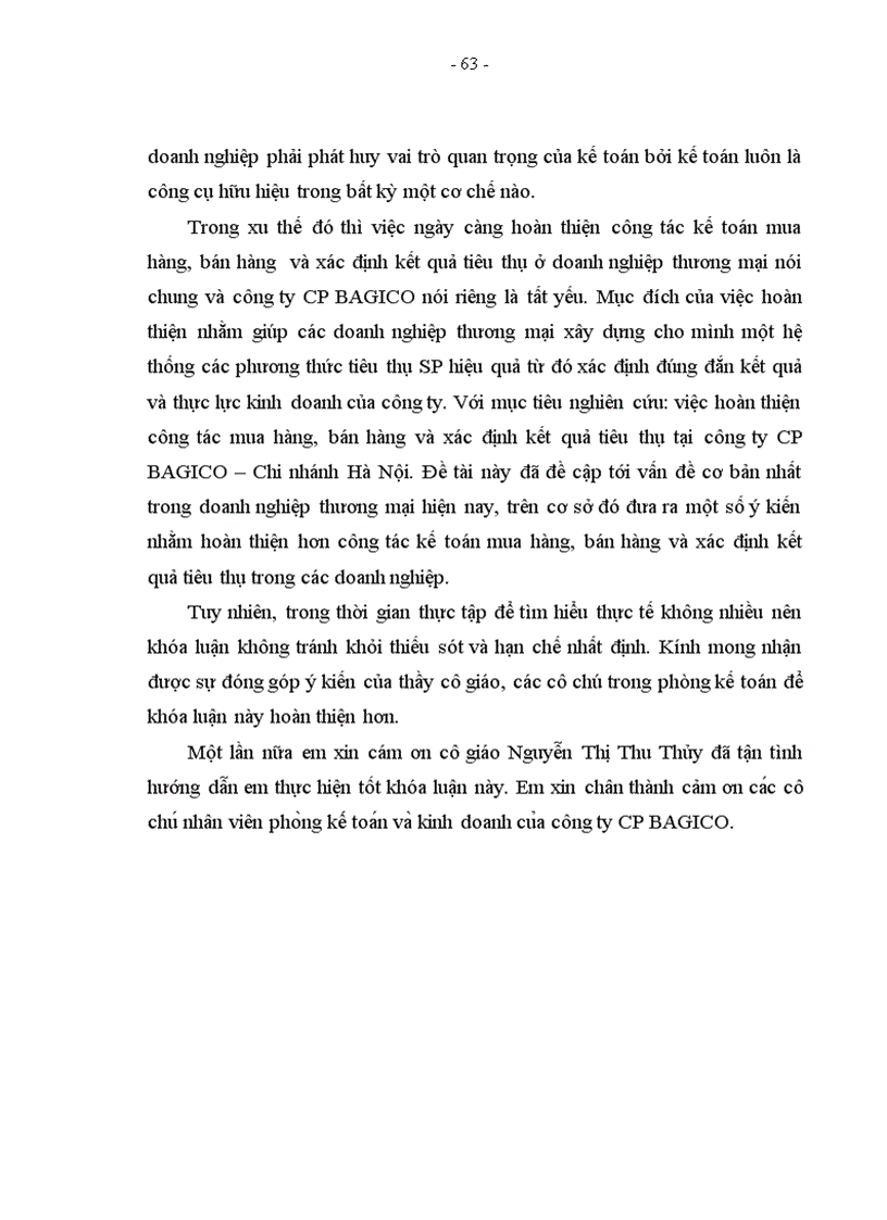 image for page Kế toán mua hàng, bán hàng và xác định kết quả tiêu thụ tại công ty cổ phần BAGICO – chi nhánh Hà Nội (Công ty thương mại)