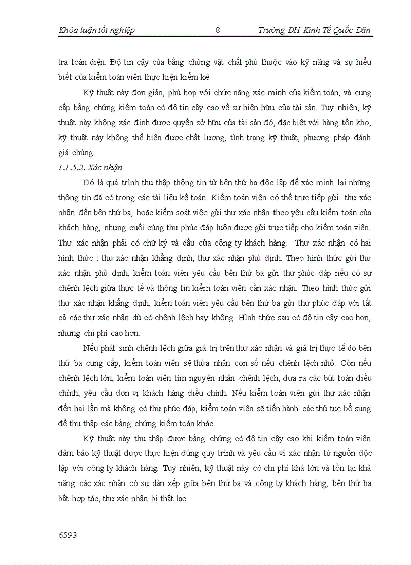 image for page Vận dụng các kĩ thuật thu thập bằng chứng kiểm toán khi kiểm toán chu trình hàng tồn kho trong kiểm toán Báo cáo tài chính do Công ty TNHH dịch vụ tư vấn tài chính kế toán và kiểm toán thực hiện