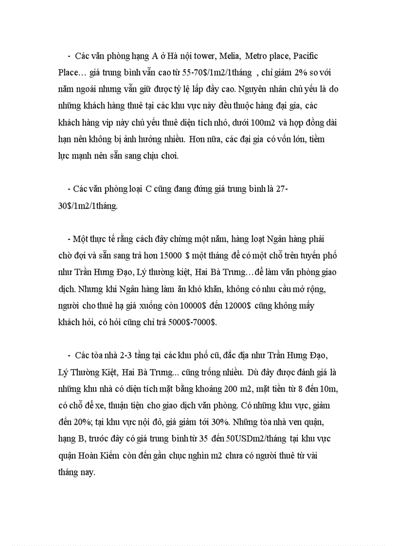 image for page Phân tích các yếu tố ảnh hưởng và dự báo cầu bất động sản Văn phòng, công sở trên địa bàn Hà Nội sau khủng hoảng kinh tế 2008