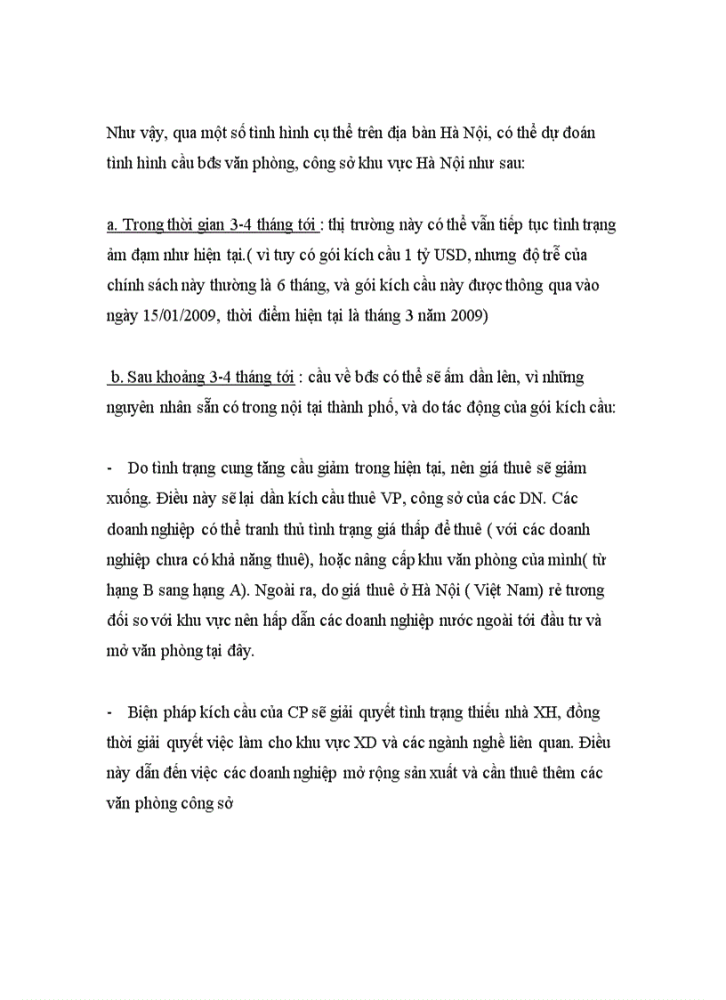 image for page Phân tích các yếu tố ảnh hưởng và dự báo cầu bất động sản Văn phòng, công sở trên địa bàn Hà Nội sau khủng hoảng kinh tế 2008