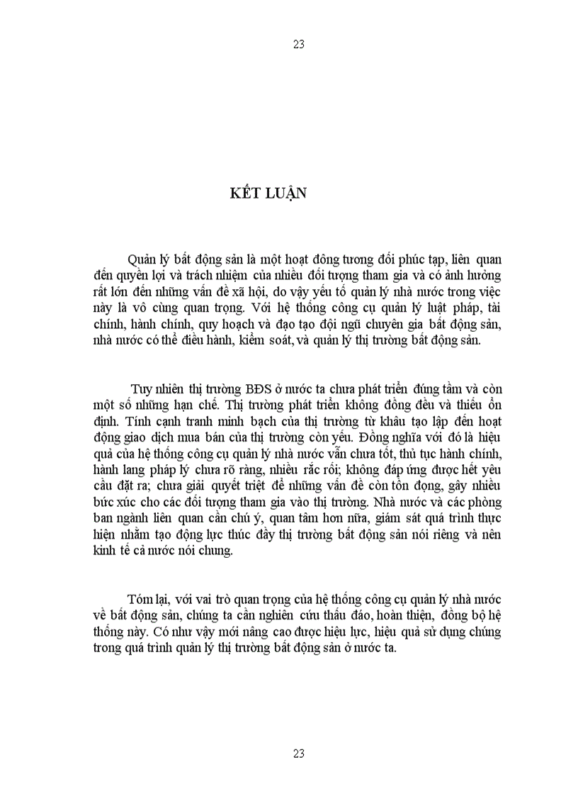 image for page Hệ thống công cụ quản lý của nhà nước đối với thị trường bất động sản. Liên hệ thực tiễn Việt Nam.