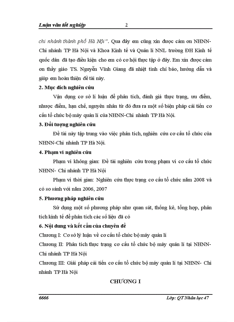 image for page Giải pháp cải tiến cơ cấu tổ chức bộ máy quản lí tại Ngân hàng nhà nước -chi nhánh thành phố Hà Nội