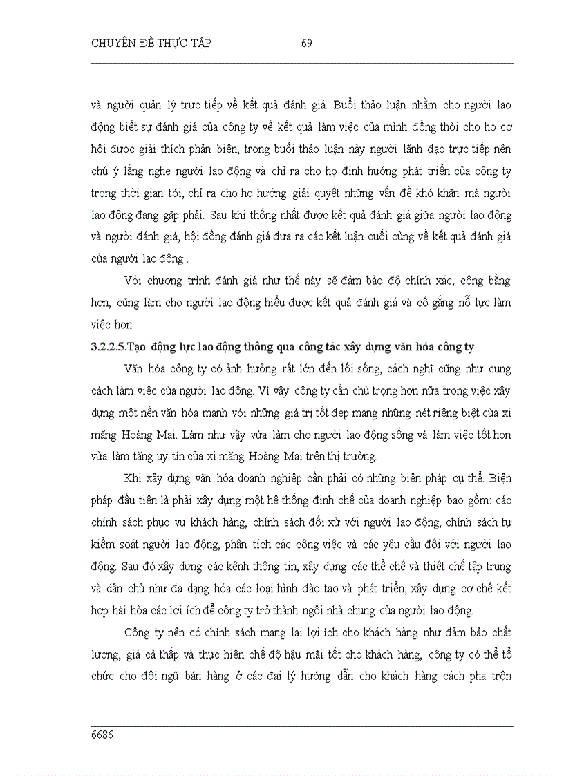 image for page Hoàn thiện công tác tạo động lực cho người lao động tại Công ty cổ phần xi măng Hoàng Mai