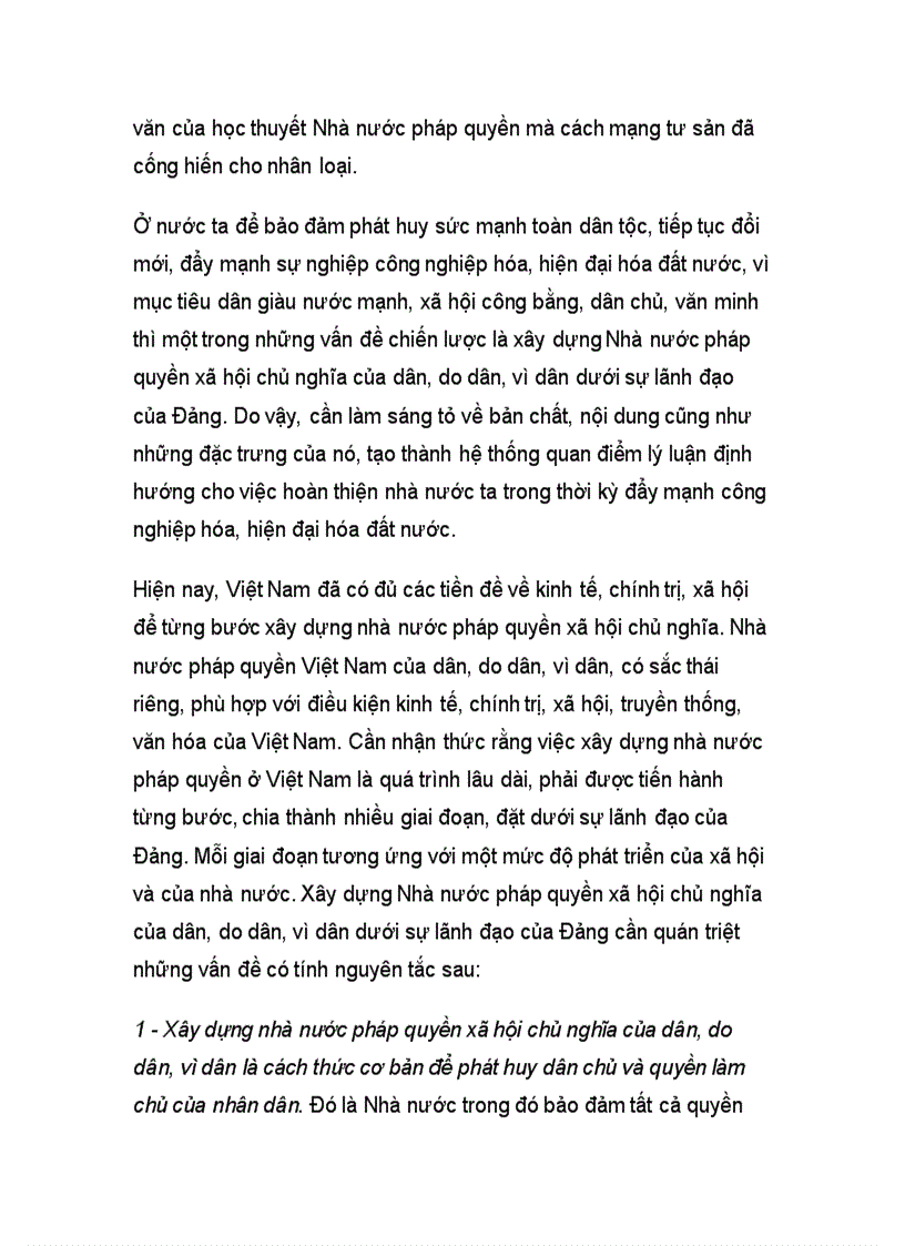 image for page Xây dựng nhà nước pháp quyền xã hội chủ nghĩa của dân, do dân, vì dân dưới sự lãnh đạo của đảng