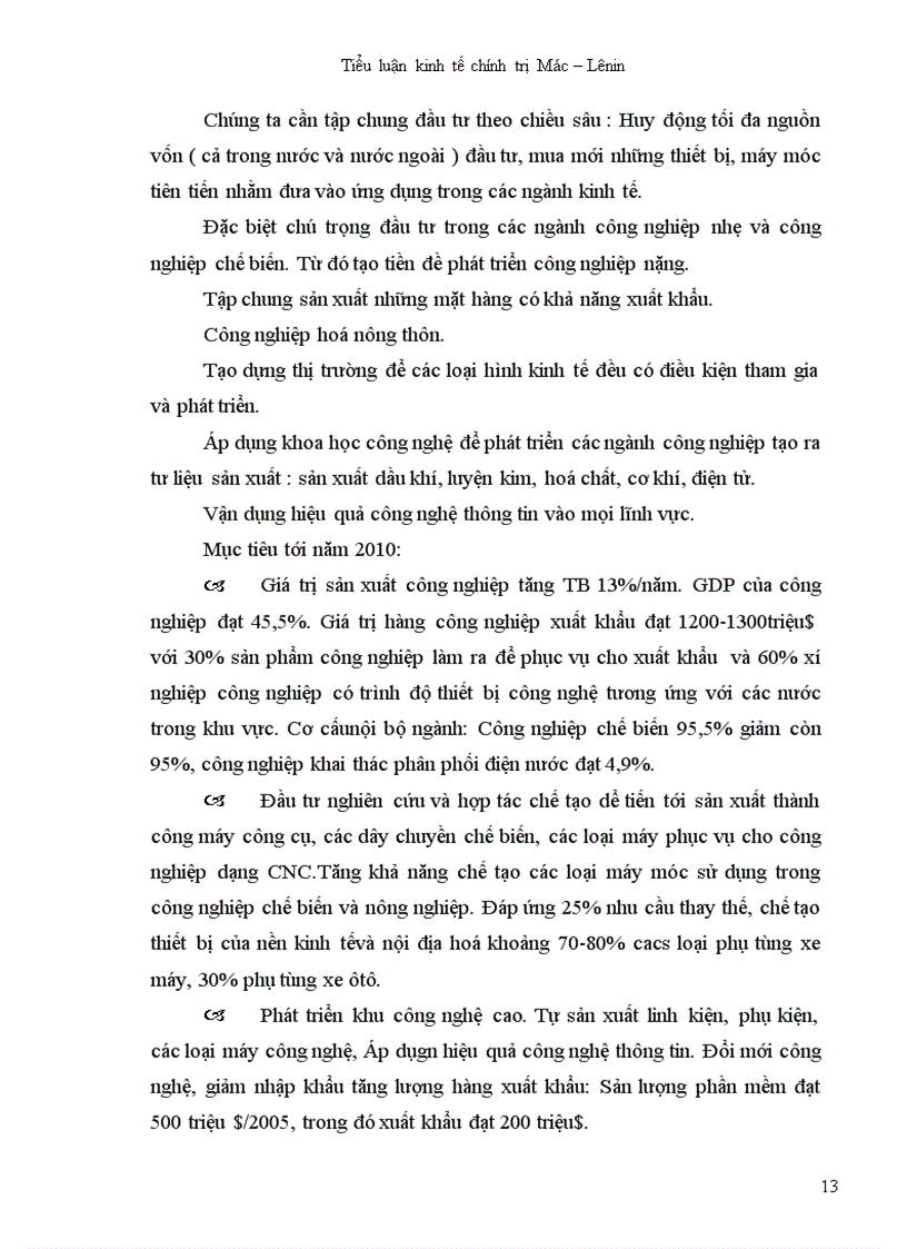 image for page Việc đẩy mạnh chuyển dịch cơ cấu nền kinh tế theo định hướng CNH - HĐH