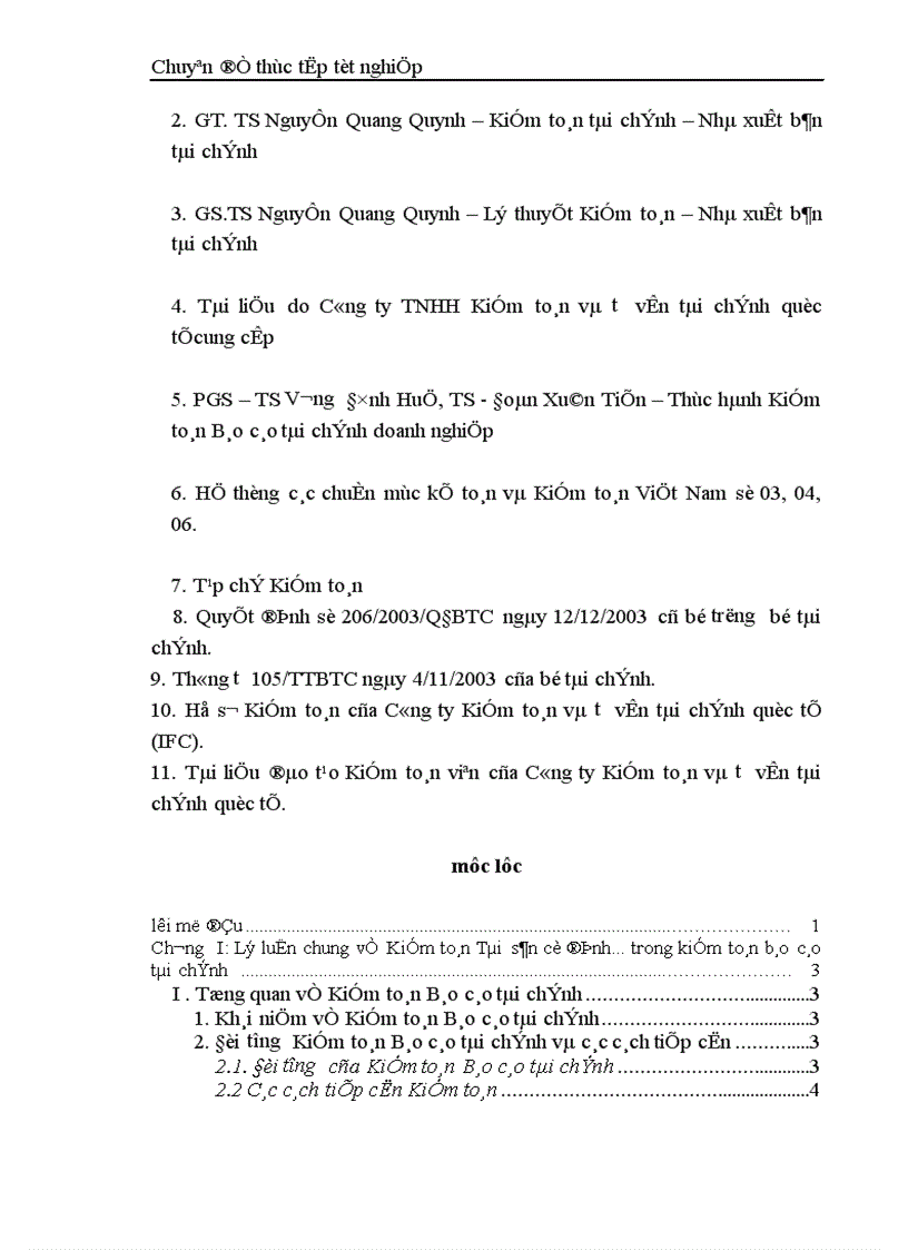 image for page Thực trạng kiểm toán khoản mục tài sản cố định trong kiểm toán báo cáo tài chính do công ty trách nhiệm hữu hạn Kiểm toán và Tư vấn tài chính quốc tế (IFC) thực hiện