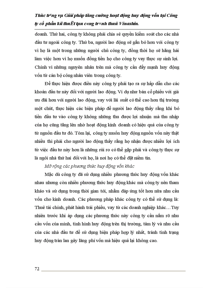 image for page Giải phỏp tăng cường hoạt động huy động vốn tại Công ty cổ phần xây lắp Bưu điện Hà Nội