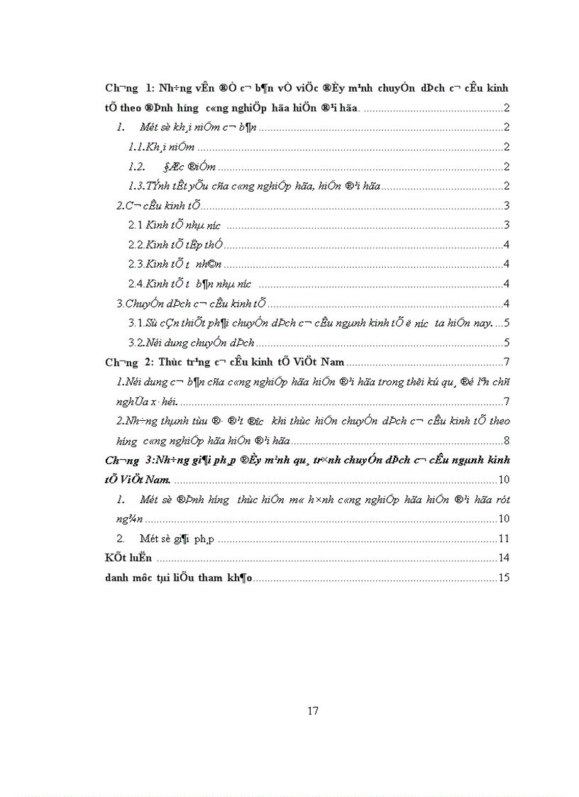 image for page Chuyển dịch cơ cấu ngành kinh tế theo hướng công nghiệp hóa-hiện đại hóa ở Việt Nam hiện nay