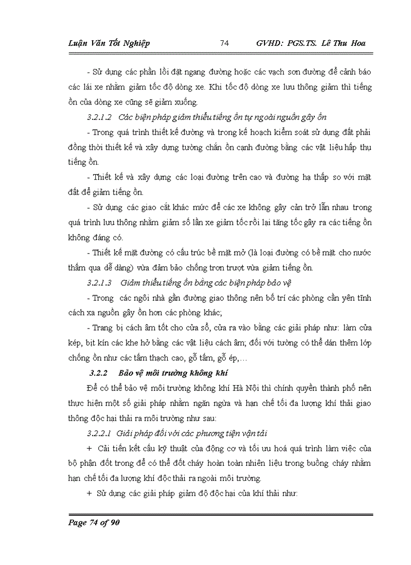 image for page Lồng ghép các vấn đề bảo vệ môi trường trong quy hoạch phát triển hệ thống giao thông đường bộ tại Hà Nội giai đoạn 2010-2020