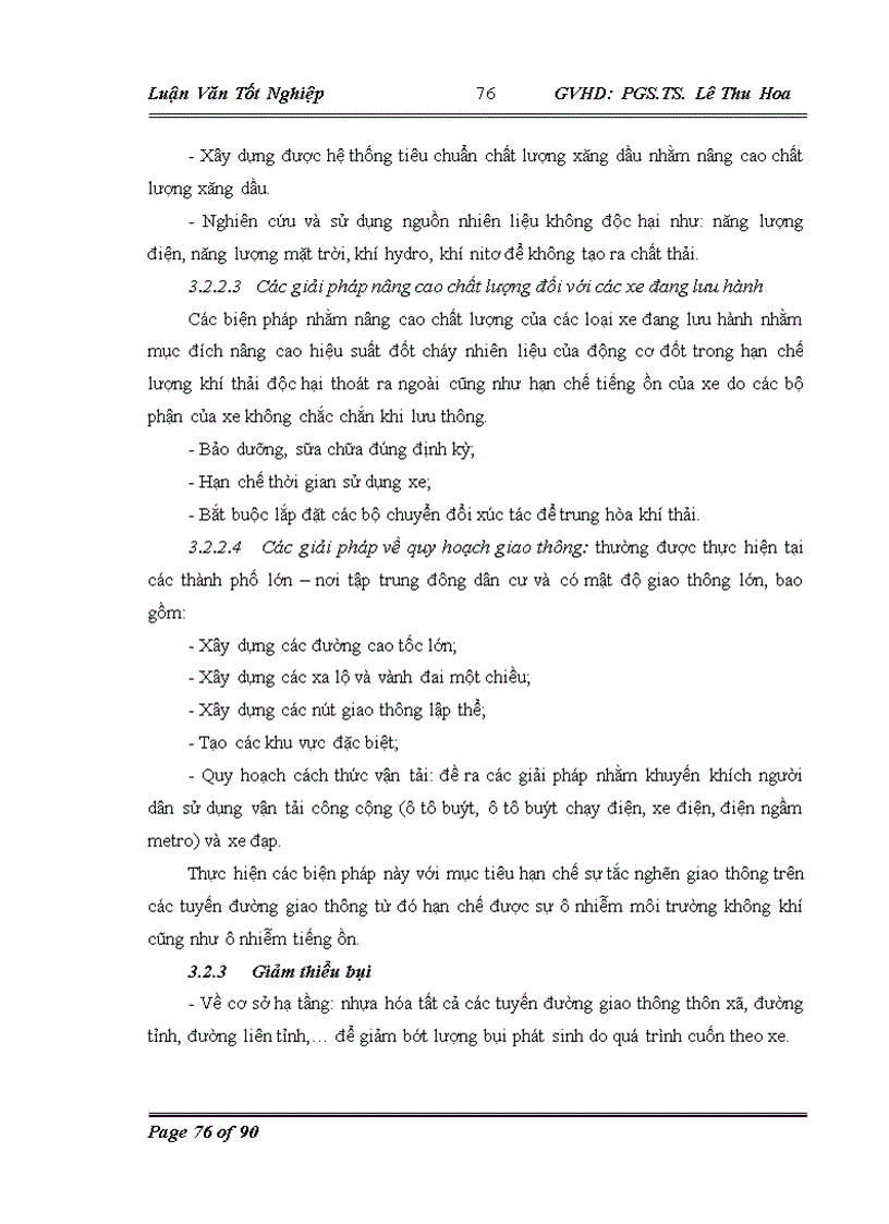 image for page Lồng ghép các vấn đề bảo vệ môi trường trong quy hoạch phát triển hệ thống giao thông đường bộ tại Hà Nội giai đoạn 2010-2020
