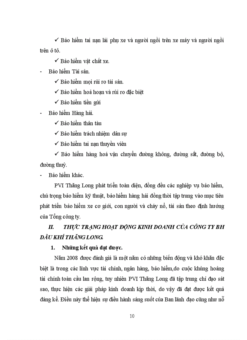 image for page Báo cáo thực tập tổng hợp tại công ty Bảo hiểm Dầu khí Việt Nam - chi nhánh PVI Thăng Long