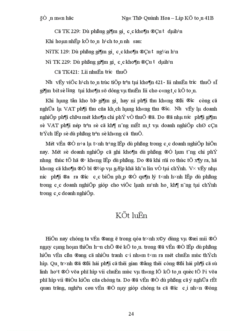 image for page Phân tích các khoản dự phòng trong doanh nghiệp