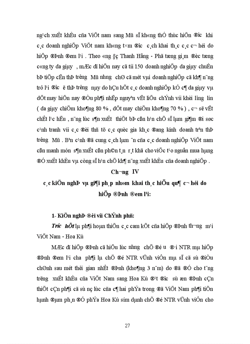 image for page Ảnh hưởng của hiệp định thương mại Việt nam - Hoa kỳ đối với xuất khẩu của Việt nam sang thị trường Mỹ.