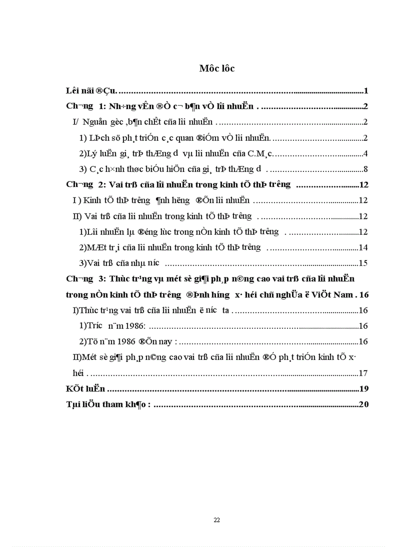 image for page Những vấn đề cơ bản về lợi nhuận ,vai trò của lợi nhuận trong cơ chế thị trường .