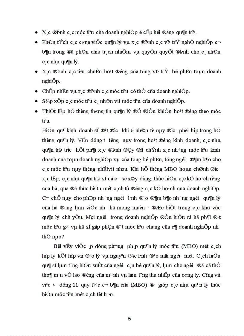 image for page Thuyết quản lý mục tiêu (MBO) và sự vận dụng vào các doanh nghiệp Việt Nam.