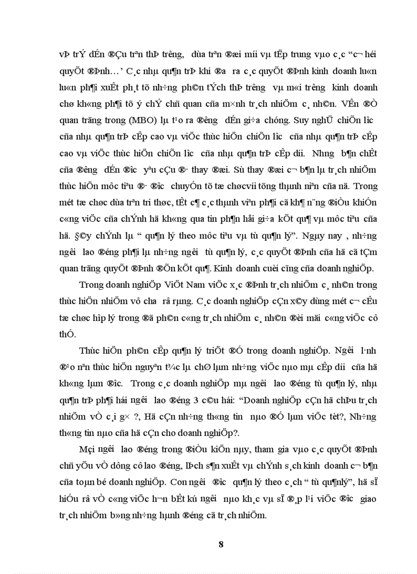 image for page Thuyết quản lý mục tiêu (MBO) và sự vận dụng vào các doanh nghiệp Việt Nam.