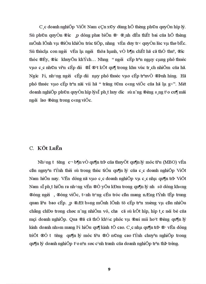 image for page Thuyết quản lý mục tiêu (MBO) và sự vận dụng vào các doanh nghiệp Việt Nam.
