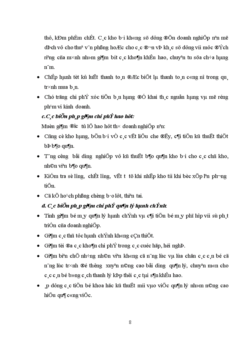 image for page Ảnh hưởng của chi phí lưu thông tới hoạt động kinh doanh của doanh nghiệp thương mại (DNTM).