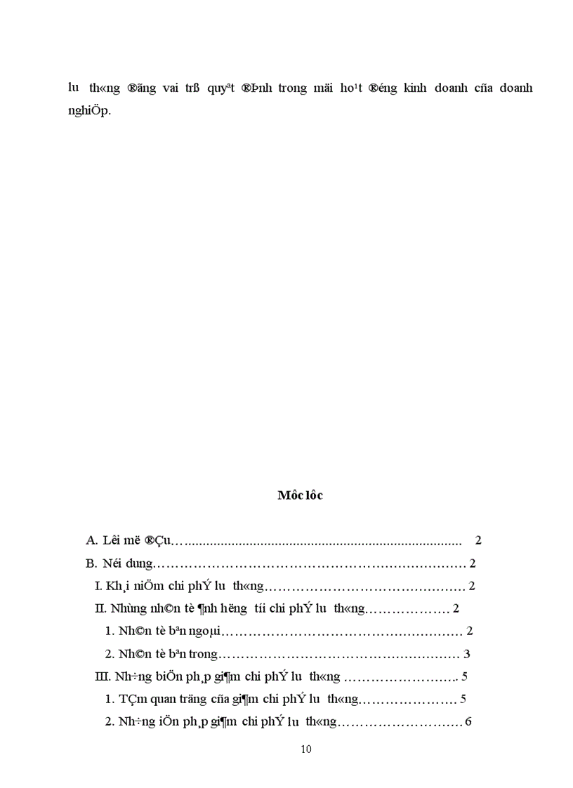 image for page Ảnh hưởng của chi phí lưu thông tới hoạt động kinh doanh của doanh nghiệp thương mại (DNTM).