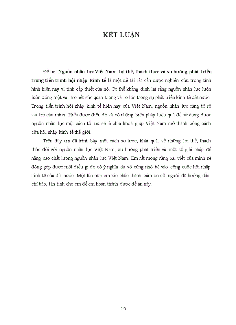 image for page Nguồn nhân lực Việt Nam: lợi thế, thách thức và xu hướng phát triển trong tiến trình hội nhập kinh tế.