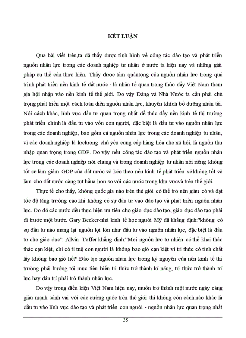 image for page Vấn đề công tác đào tạo và phát triển nguồn nhân lực trong các doanh nghiệp tư nhân ở Việt Nam hiện nay.