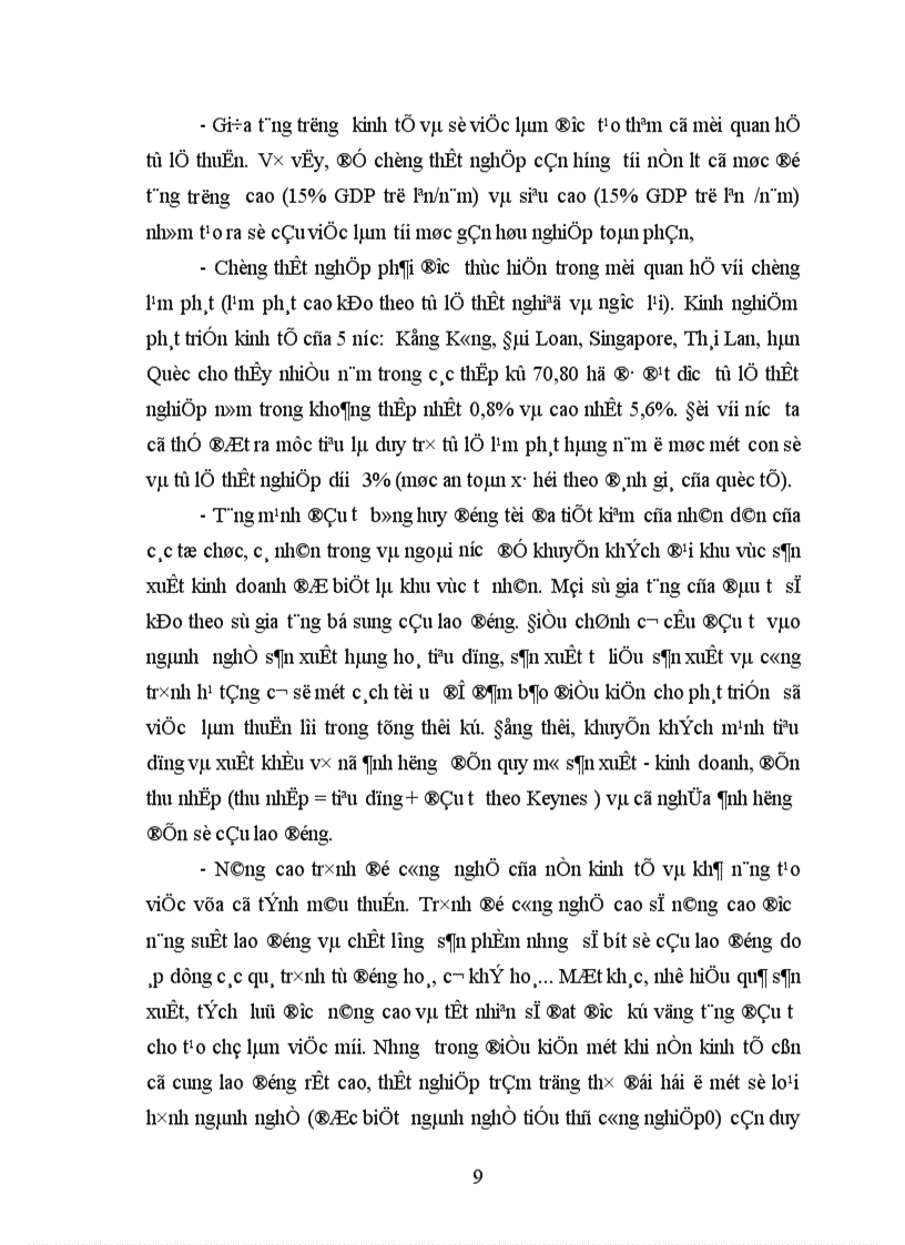 image for page Thất nghiệp và việc làm cho người lao động