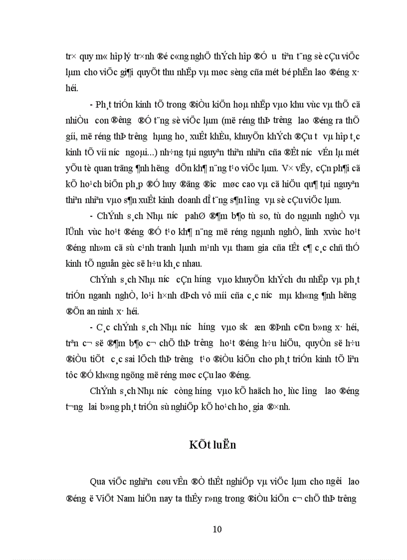 image for page Thất nghiệp và việc làm cho người lao động