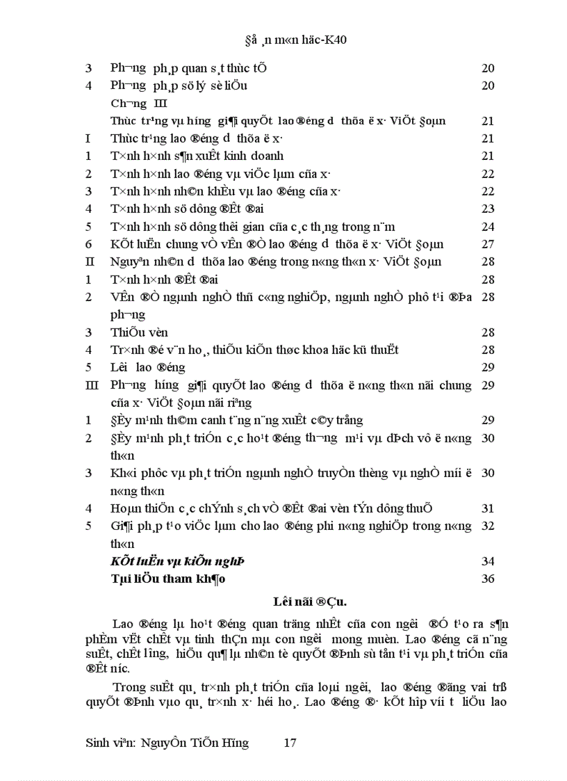 image for page Thực trạng và hướng giải quyết lao động dư thừa ở nông thôn xã Việt Đoàn-huyện Tiên Du-tỉnh Bắc Ninh