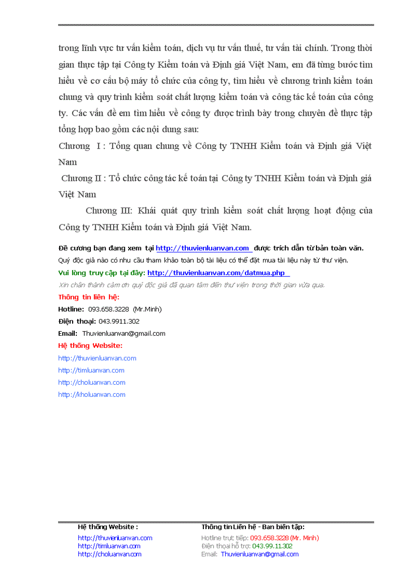 image for page Kiểm soát chất lượng hoạt động của Công ty TNHH Kiểm toán & Định giá Việt Nam (VAE)