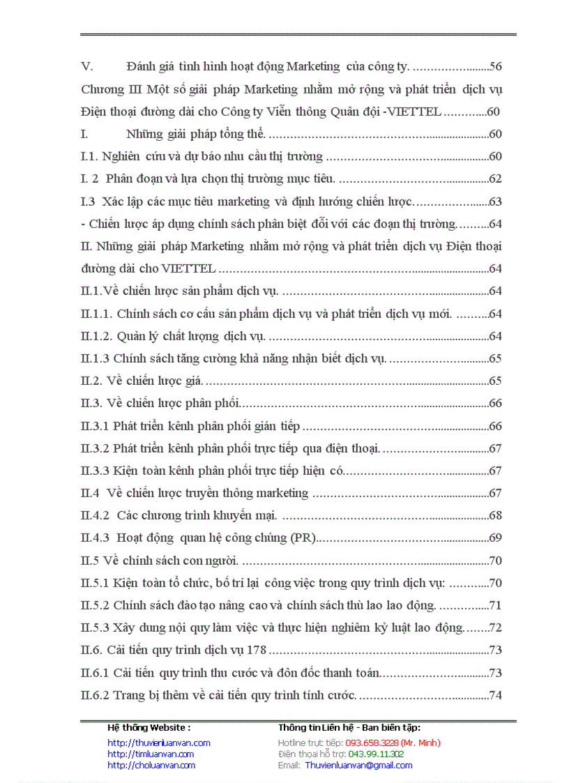 image for page Thực trạng hoạt động Marketing & hoạt động dịch vụ điện thoại đường dài của Công ty Viễn thông Quân đội – VIETTEL
