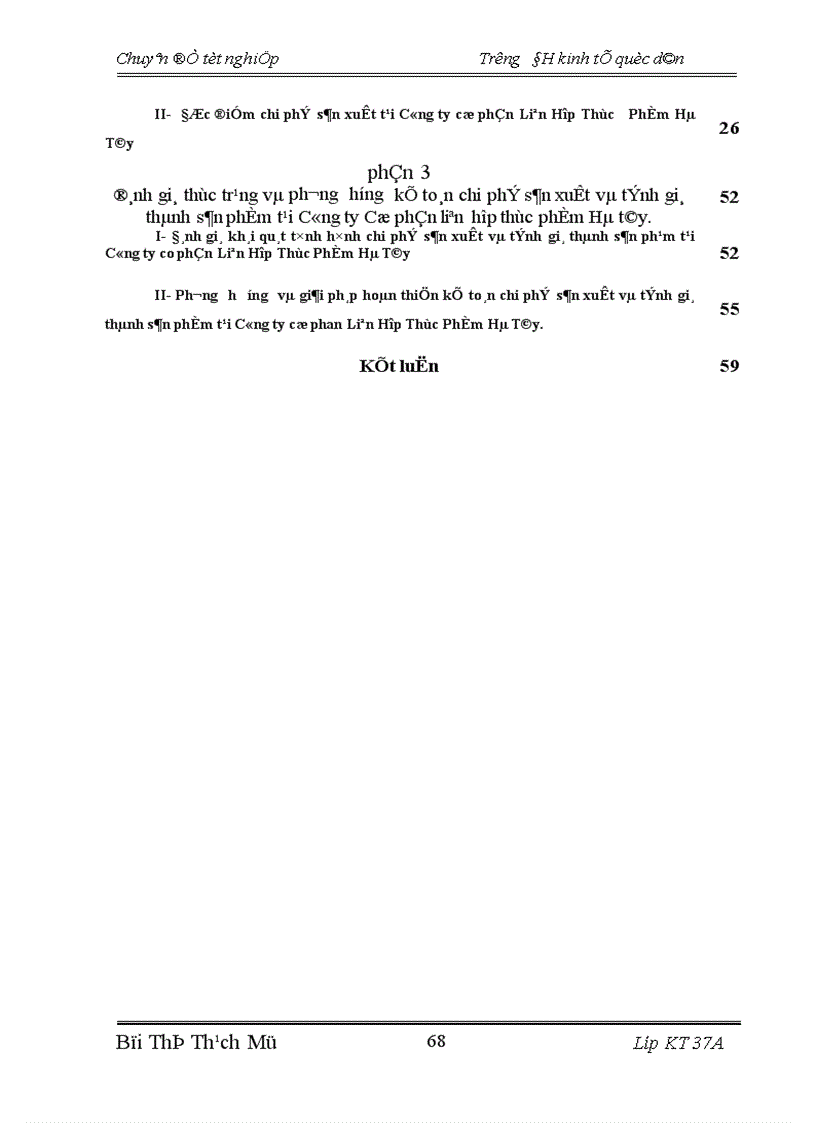 image for page Hoàn thiện kế toán tập hợp chi phí sản xuất và tính giá thành sản phẩm tại Công ty cổ phần Liên Hợp Thực Phẩm Hà Tây