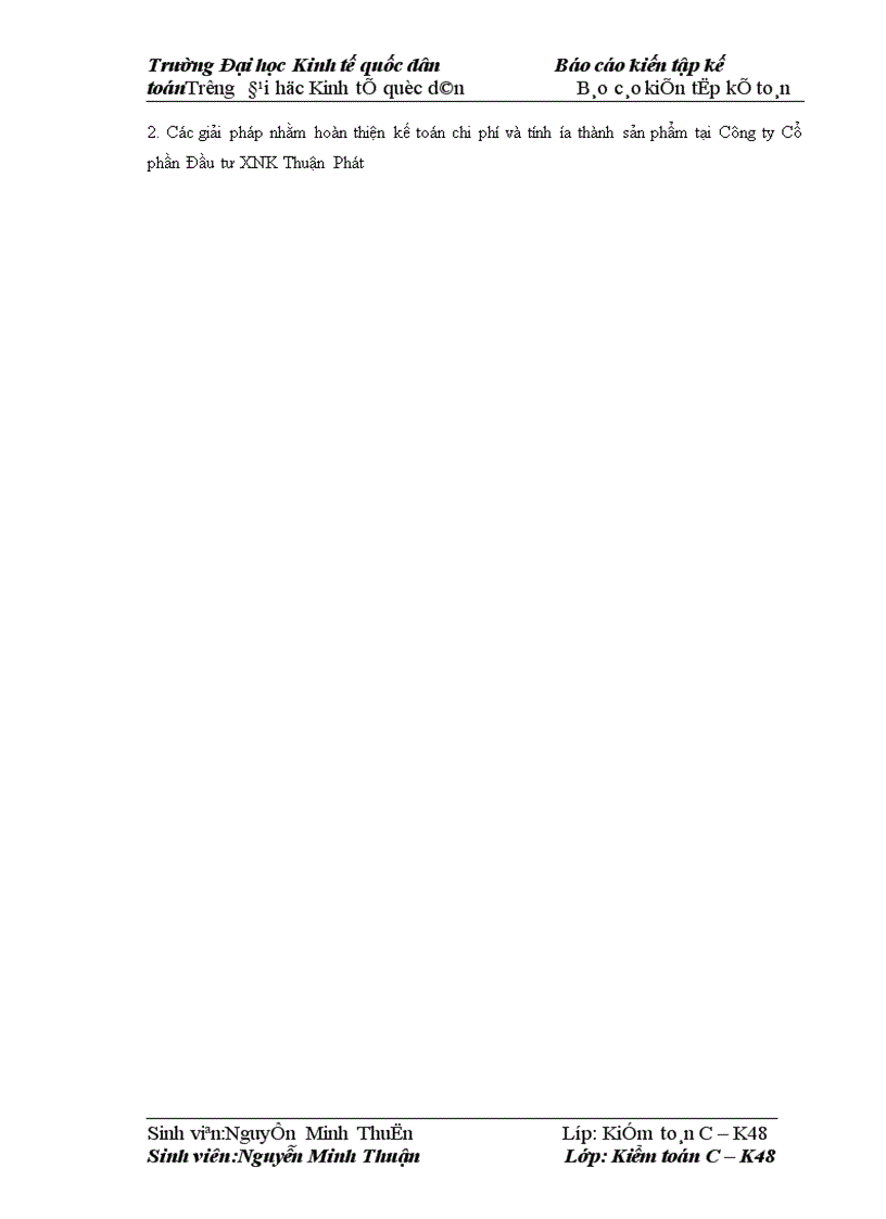 image for page Kế toán chi phí sản xuất và tính giá thành sản phẩm tại công ty cổ phần đầu tư xuất nhập khẩu Thuận Phát