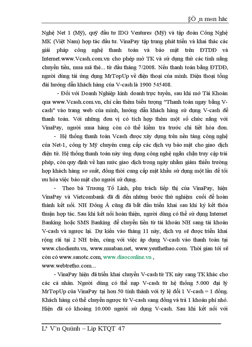 image for page Hệ thống thanh toán không dùng tiền mặt tại các ngân hàng thương mại Việt Nam