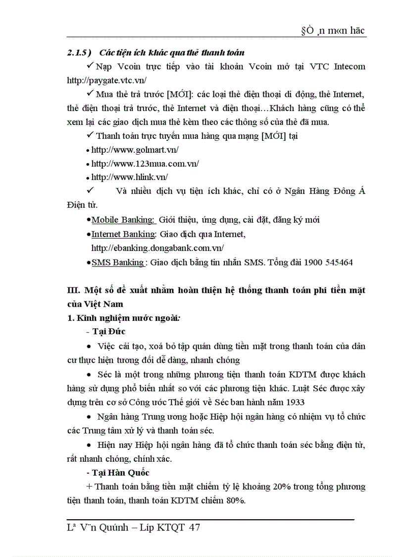 image for page Hệ thống thanh toán không dùng tiền mặt tại các ngân hàng thương mại Việt Nam