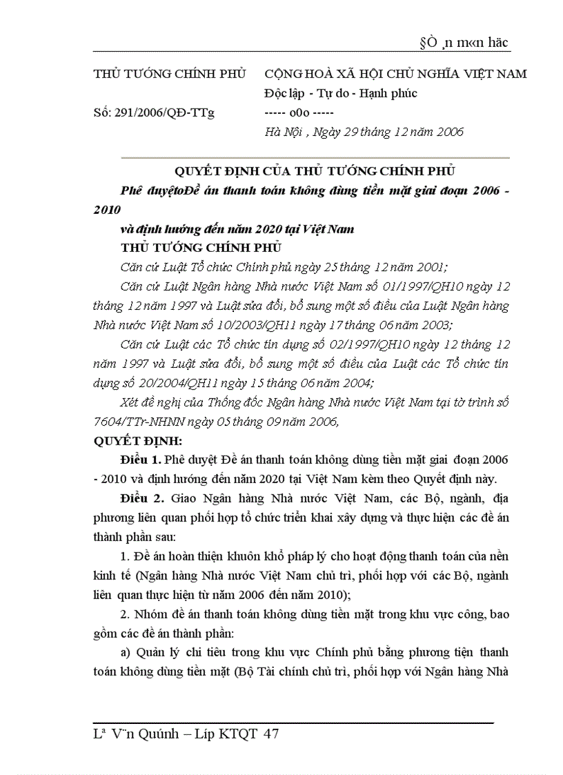 image for page Hệ thống thanh toán không dùng tiền mặt tại các ngân hàng thương mại Việt Nam