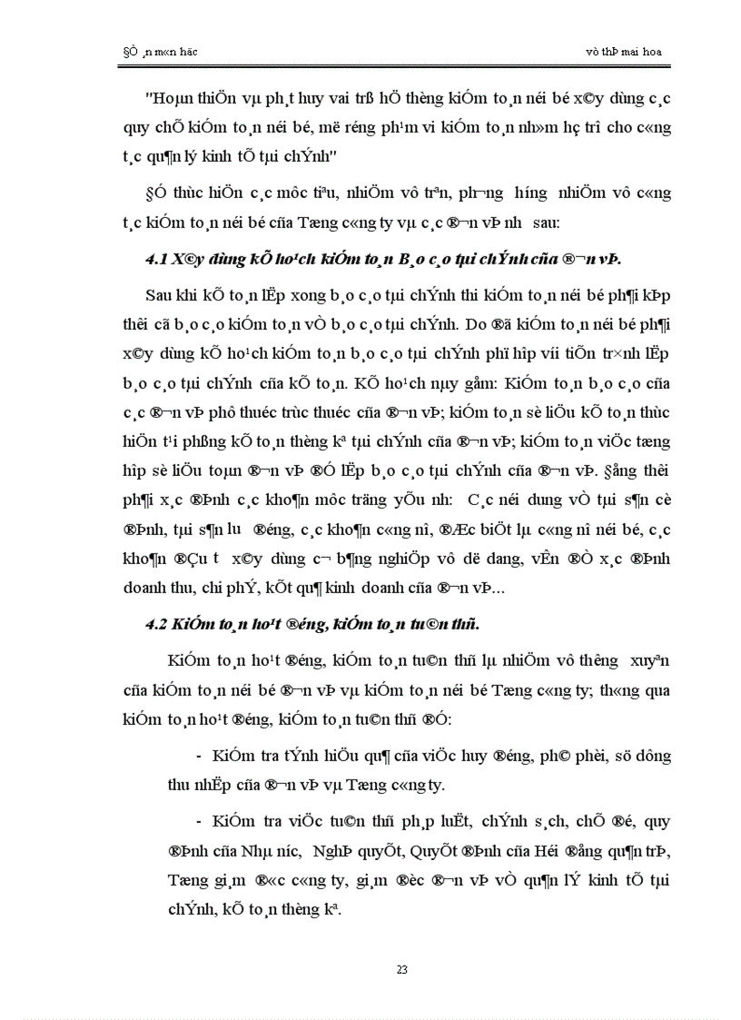 image for page Lập báo cáo kiểm toán của kiểm toán nội bộ trong Tổng công ty bưu chính viễn thông Việt Nam.