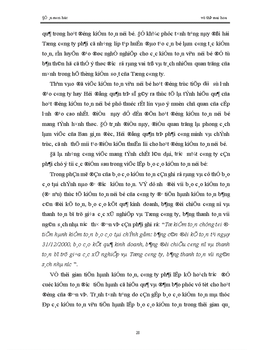 image for page Lập báo cáo kiểm toán của kiểm toán nội bộ trong Tổng công ty bưu chính viễn thông Việt Nam.