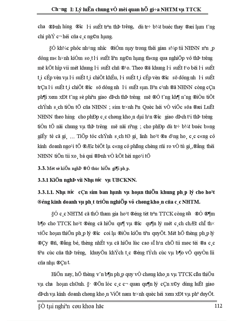 image for page Mối quan hệ giữa NHTM và TTCK