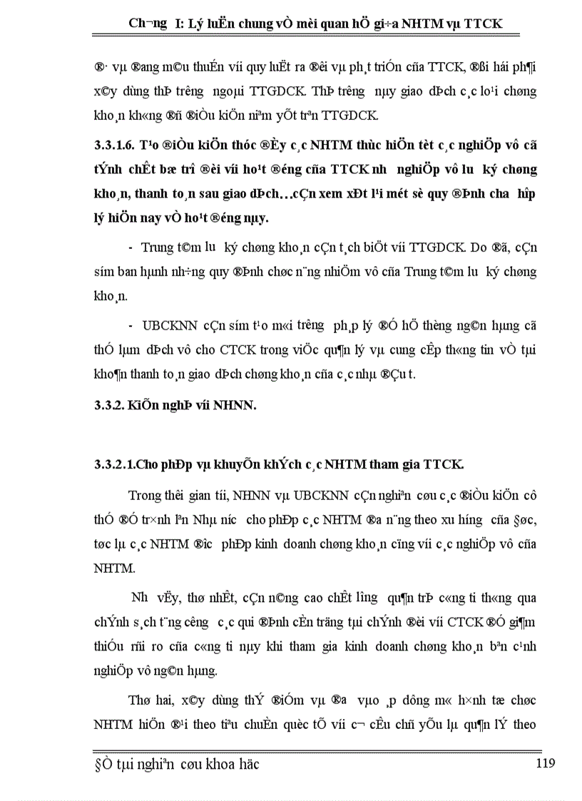 image for page Mối quan hệ giữa NHTM và TTCK