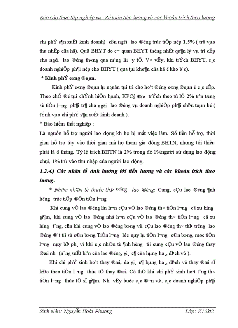 image for page Kế toán tiền lương và các khoản trích theo lương tại Công ty TNHH & TM Thành Tuyết