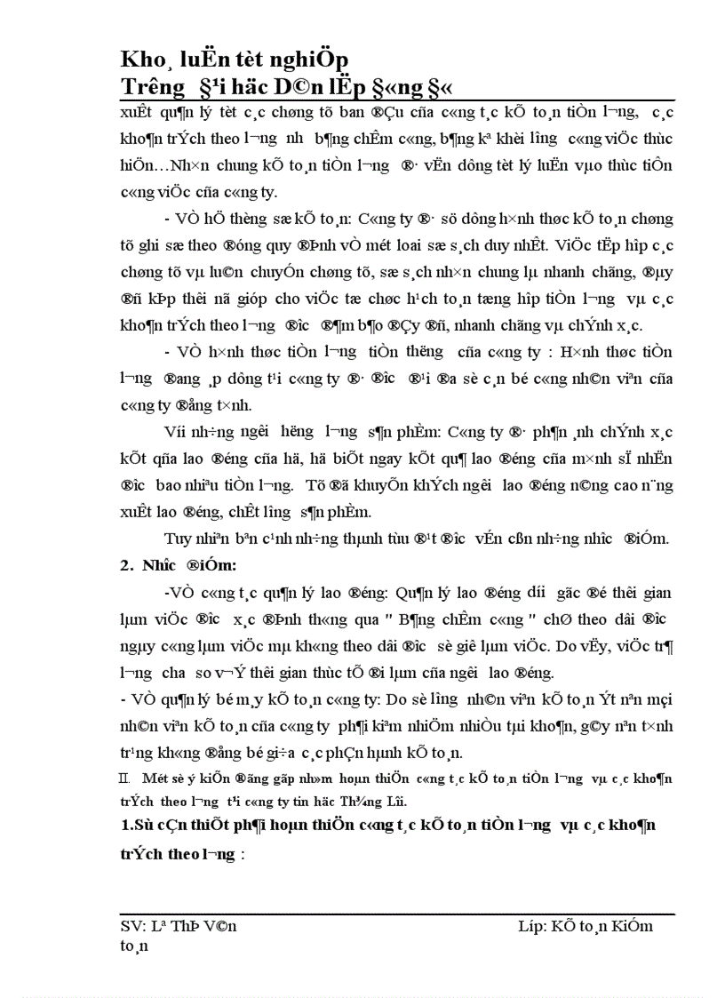 image for page Kế toán tiền lương và các khoản trích theo lương tại Công ty tin học Thắng Lợi