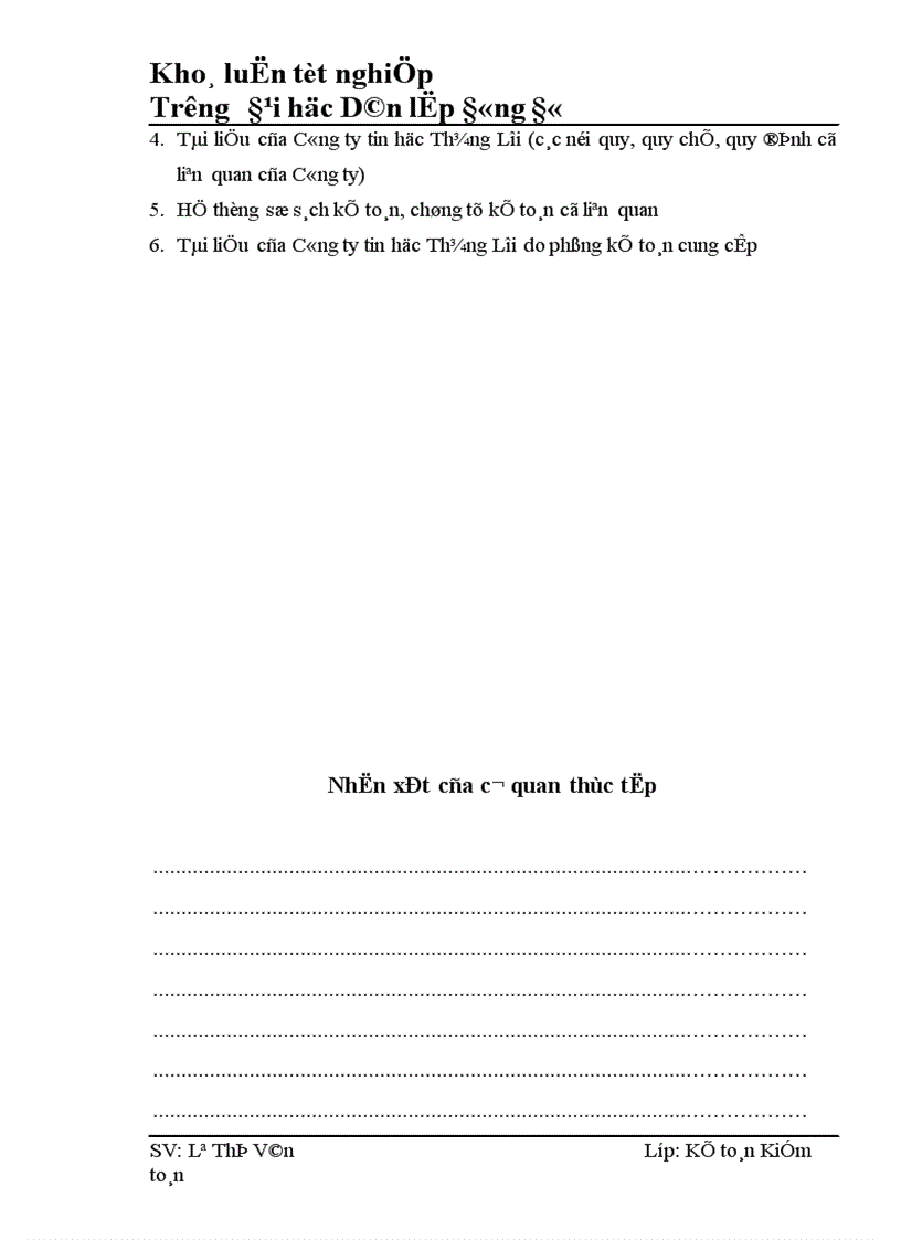 image for page Kế toán tiền lương và các khoản trích theo lương tại Công ty tin học Thắng Lợi