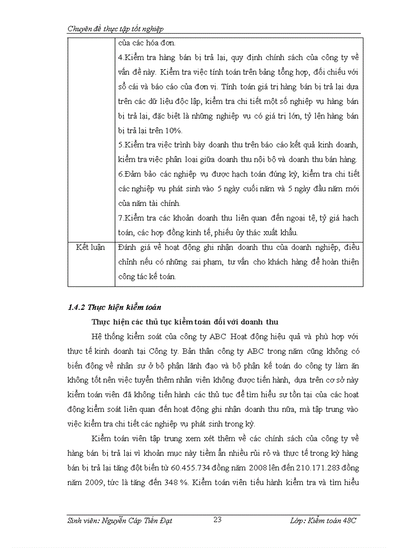 image for page Hoàn thiện kiểm toán khoản mục doanh thu trong kiểm toán Báo cáo tài chính do Công ty Kiểm toán và Tư vấn Tài chính IFC-ACA Group thực hiện